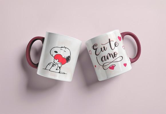 Arquivo Digital Caneca Eu Te Amo Snoopy