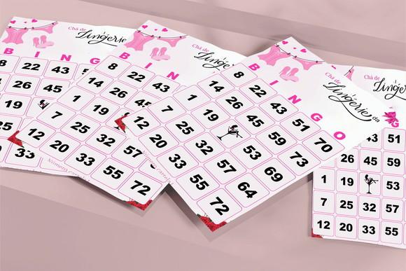 Arquivo Digital Cartelas de Bingo Chá de Langerie