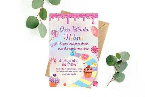 Arquivo digital convite Doces (editamos com seus dados)