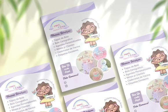 Arquivo Digital Flyer Papelaria Personalizazada