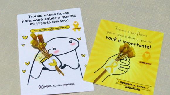 Arquivo Digital Kit Card Setembro Amarelo Porta Sempre Viva
