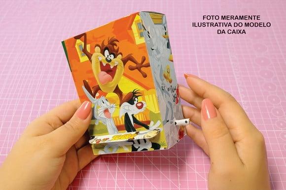 Arquivo Digital Molde Caixinha com Desenhos para Colorir