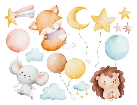 Arquivo Digital Safari Aquarela Cut Baby