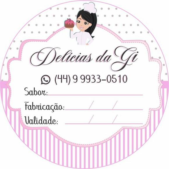 Arte adesivos confeitaria