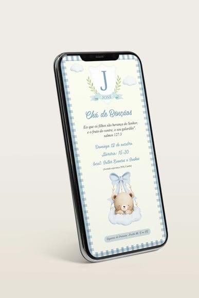 Convite Digital Chá de Bençãos (você Mesmo Edita pelo Canva)