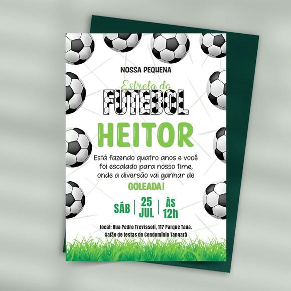 Convite Digital Estrela do Futebol (você Mesmo Edita)