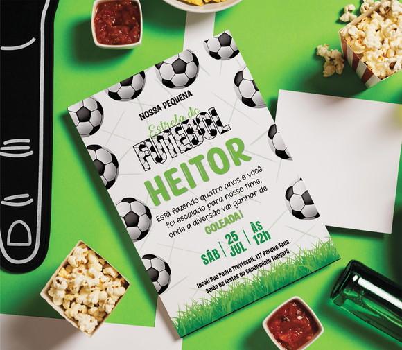 Convite Digital Estrela do Futebol (você Mesmo Edita)