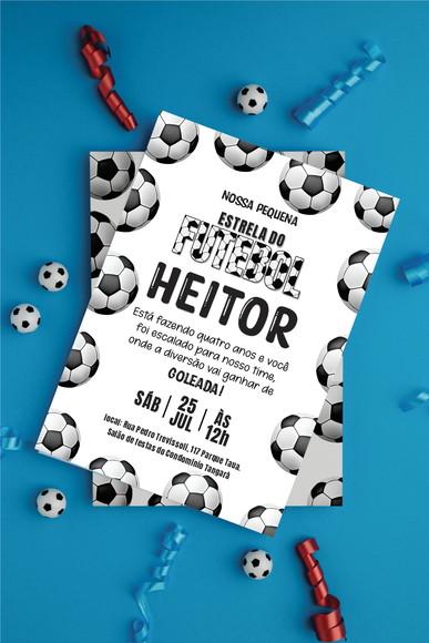 Convite Digital Estrela do Futebol (você Mesmo Edita)