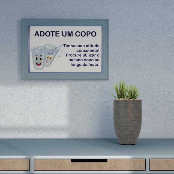 Kit Digital Card Frases para Drinks + Poster Adote Seu Copo