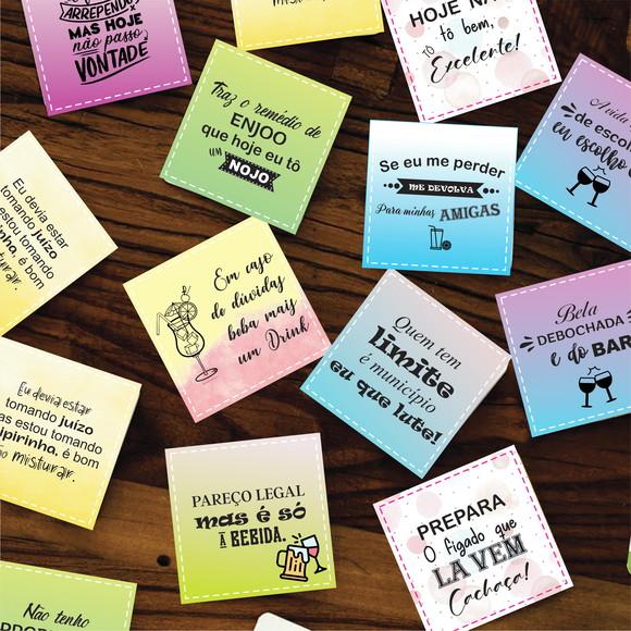 Kit Digital Card Frases para Drinks + Poster Adote Seu Copo