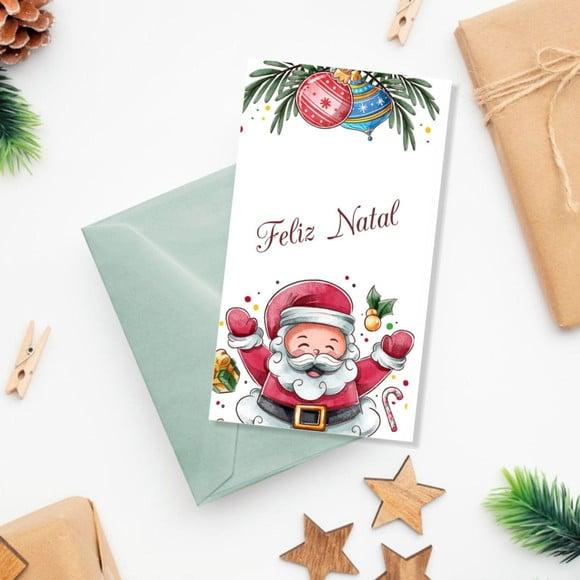 Kit Digital Cartões de Natal e Caixinha Mine Panetone