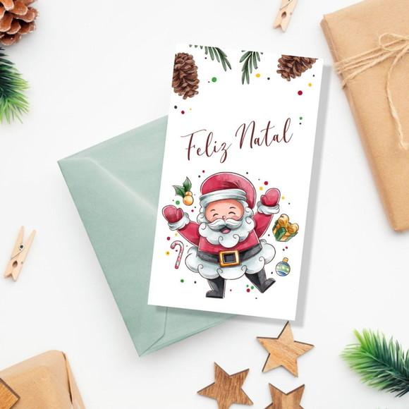 Kit Digital Cartões de Natal e Caixinha Mine Panetone