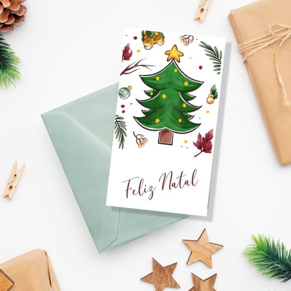 Kit Digital Cartões de Natal e Caixinha Mine Panetone
