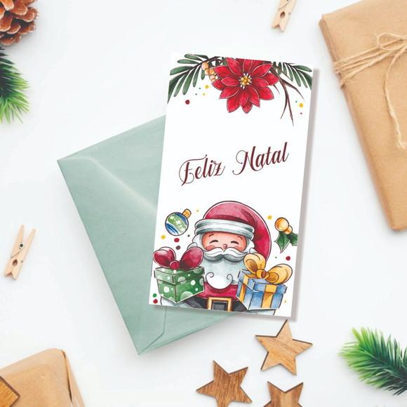 Kit Digital Cartões de Natal e Caixinha Mine Panetone