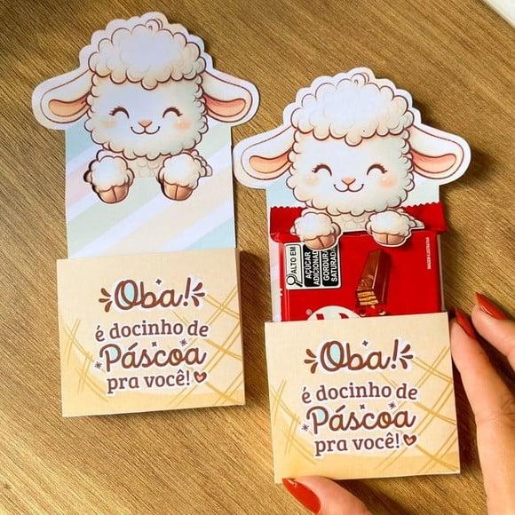 Kit Digital Envelope Kit Kat + Coelho Porta Doces de Pásca