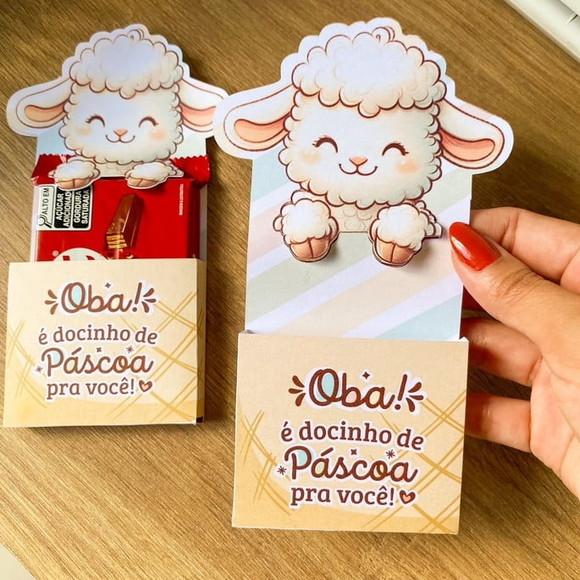 Kit Digital Envelope Kit Kat + Coelho Porta Doces de Pásca