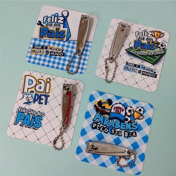 Kit Porta Cortador de Unhas Dia dos Pais 12 Modelos