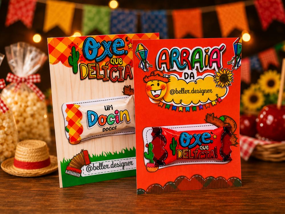 Arquivo Digital Card porta Balinhas Festa Junina