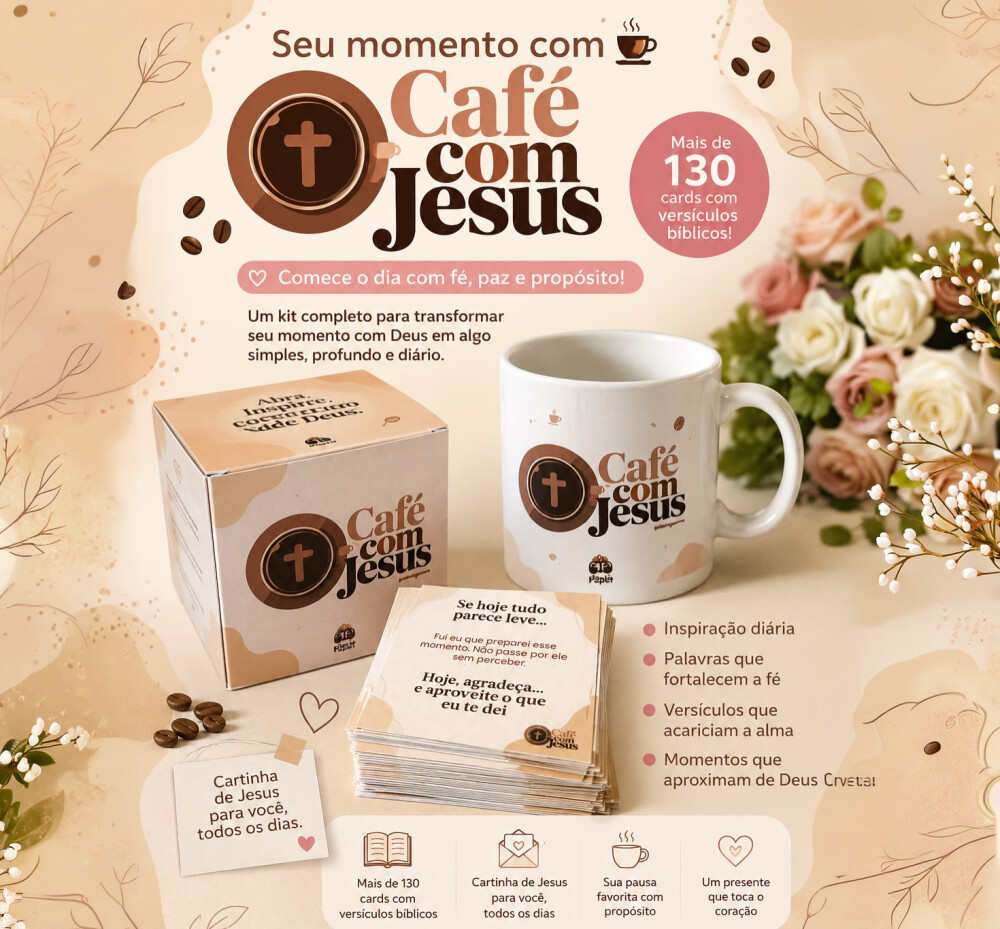 Arquivo Digital Kit café com Jesus