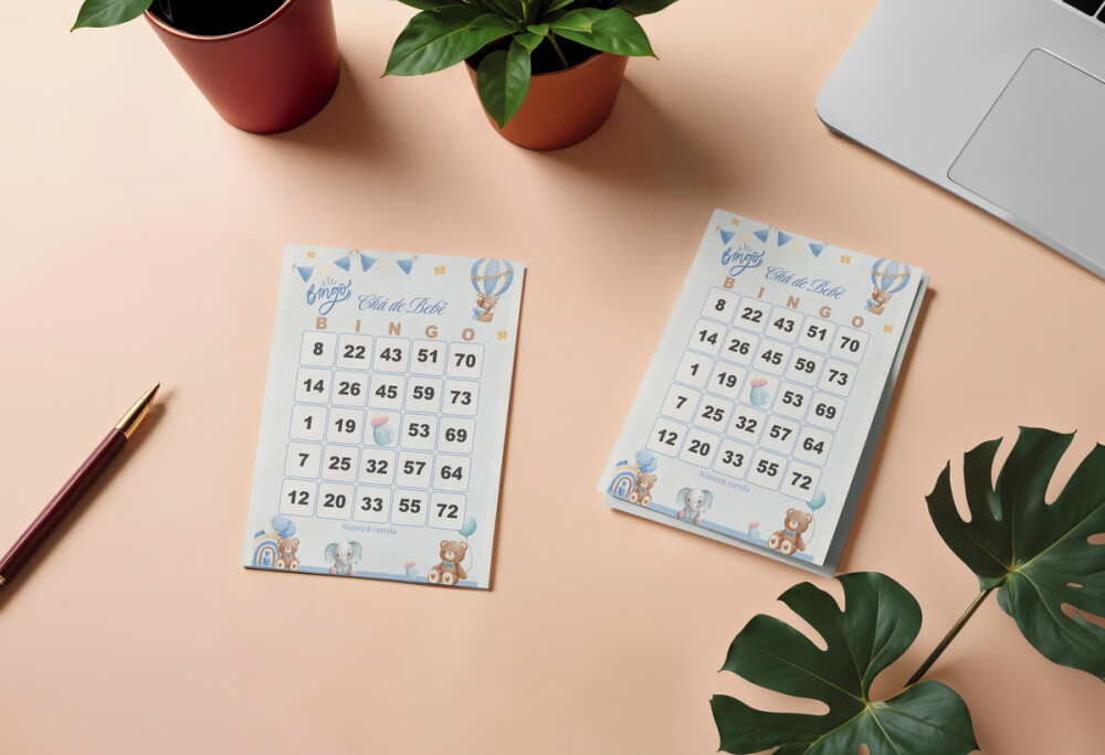 Arquivo Digital Cartelas Bingo Chá de Bebê Menino pesonalizado