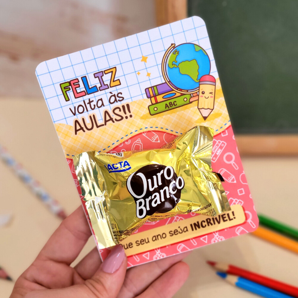 Arquivo Digital Porta Bombom Volta as Aulas