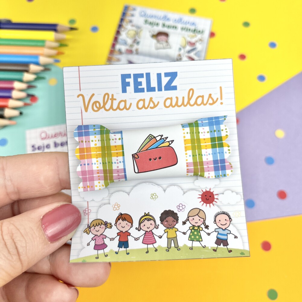 Arquivo Digital Volta as Aulas - Card com Balinhas