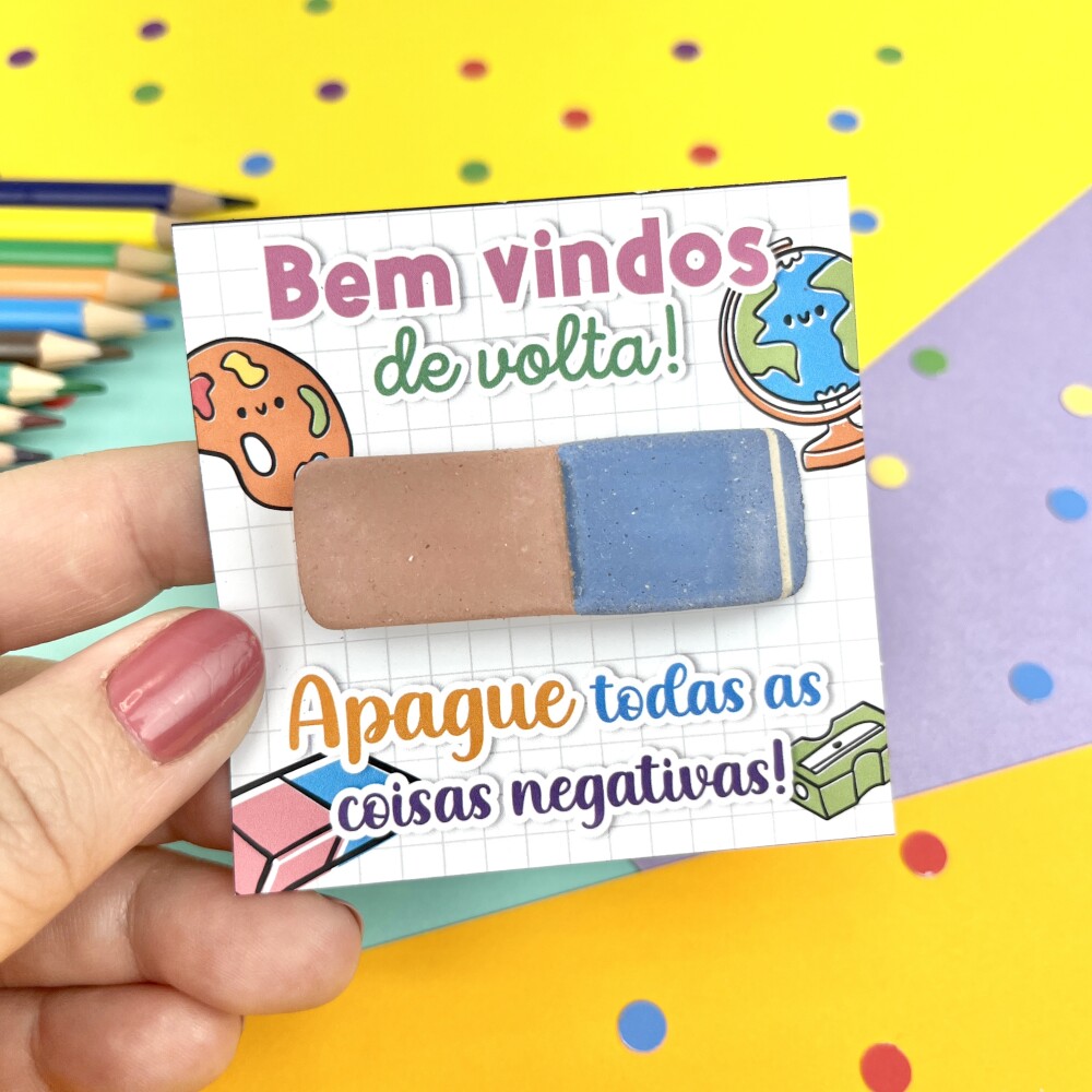 Arquivo Digital Card Borracha -Volta às Aulas