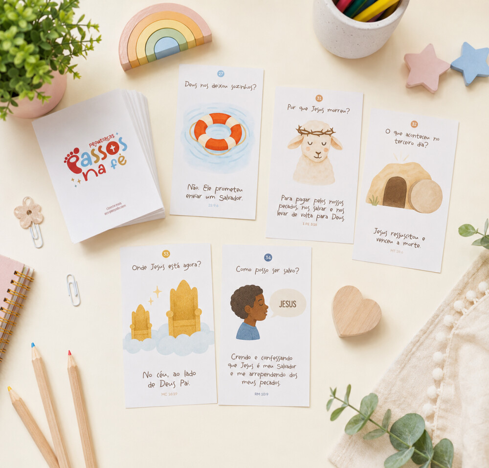 Arquivo Digital Primeiros passos na Fé - Cards de memorização
