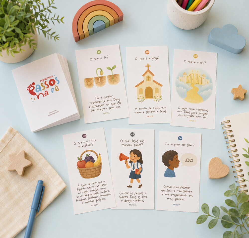 Arquivo Digital Primeiros passos na Fé - Cards de memorização