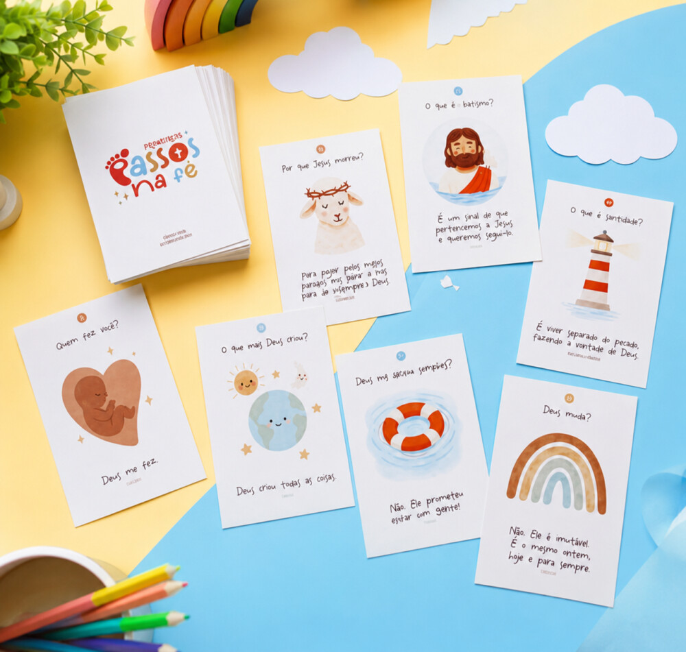 Arquivo Digital Primeiros passos na Fé - Cards de memorização