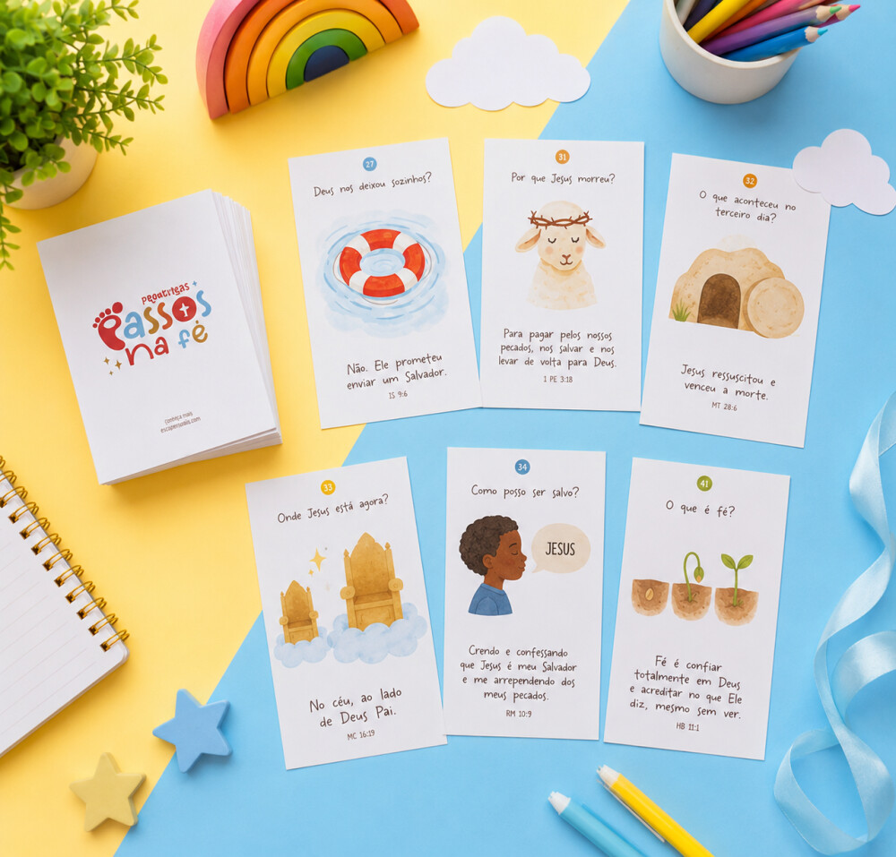 Arquivo Digital Primeiros passos na Fé - Cards de memorização
