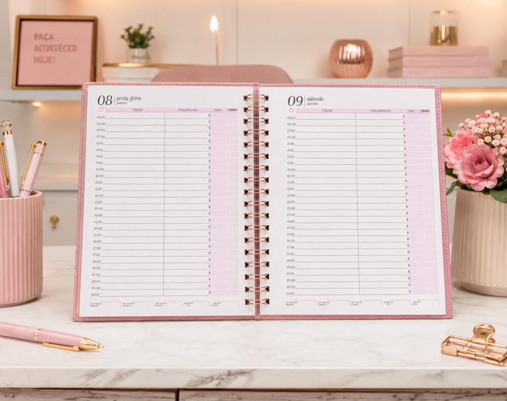 Arquivo Digital Miolo Agenda Plus 2027 | Agenda com Livro Caixa