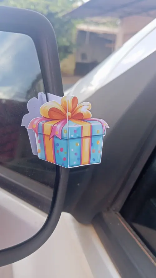 Kit Arquivo Digital Cartão Caixa Presente Retrovisor