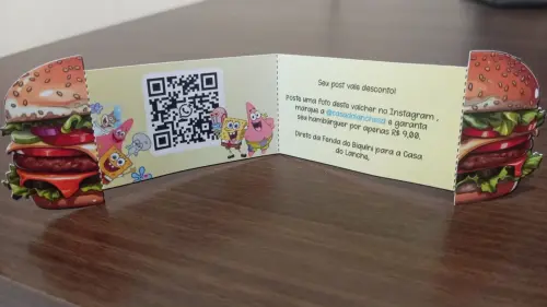 Kit Arquivo Digital Cartão de Visitas Hamburgeria Retrovisor