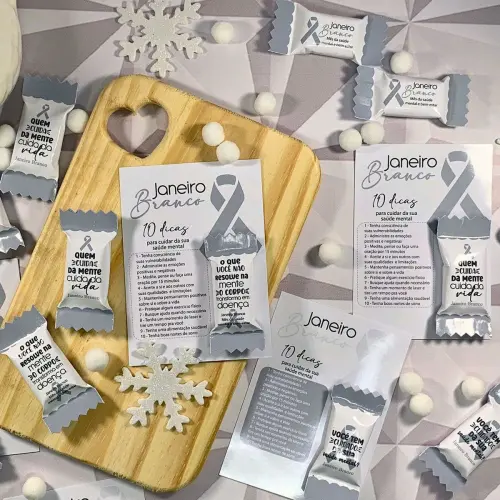 Arquivo Digital Card + Balinha Janeiro Branco