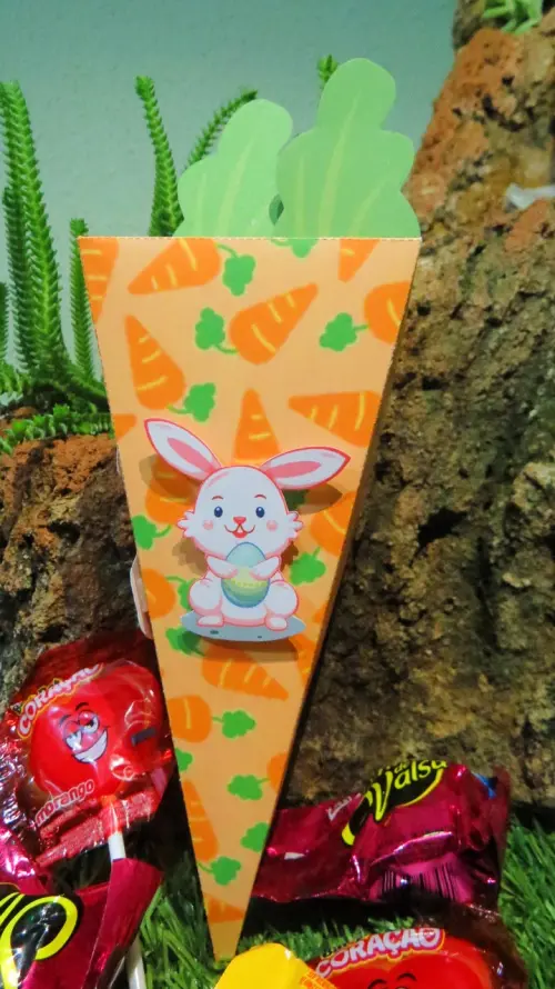 Arquivo Digital Caixa porta doces Cenoura