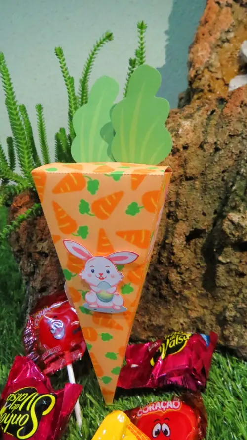 Arquivo Digital Caixa porta doces Cenoura