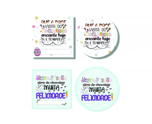 Arquivo Digital Coleção Adesivos páscoa