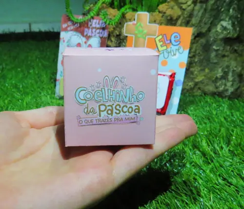 Arquivo Digital Caixa  Caixinha páscoa