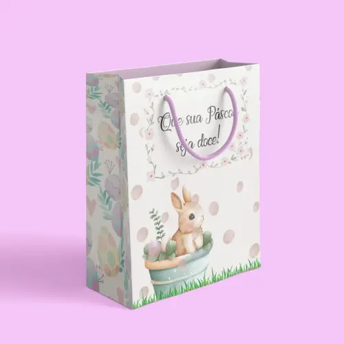 Kit  Arquivo Digital 2 Sacolinhas Páscoa