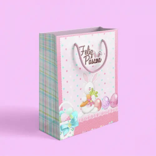 Kit  Arquivo Digital 2 Sacolinhas Páscoa