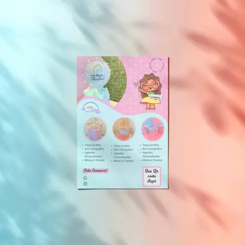 Arquivo digital Flyer Papelaria personalizazada