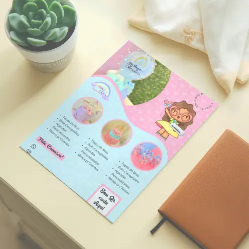 Arquivo digital Flyer Papelaria personalizazada