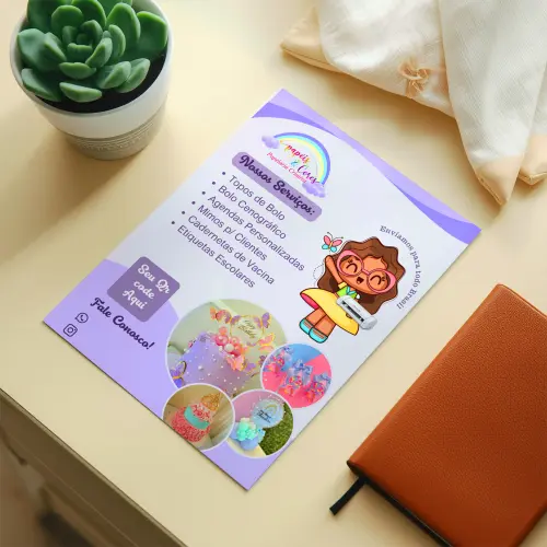 Arquivo digital Flyer Papelaria personalizazada