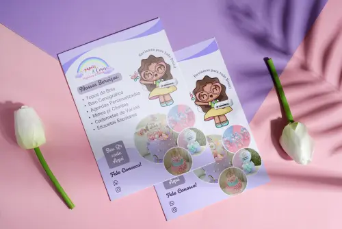 Arquivo digital Flyer Papelaria personalizazada