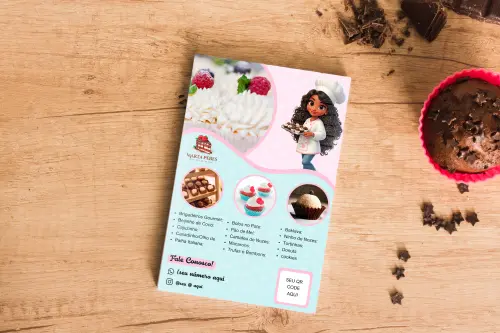 Arquivo Digital Flyer Confeitaria (canva)