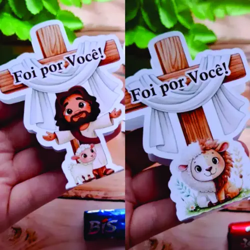 Arquivo Digital Porta Bis ou Batom Cruz Páscoa Cristã