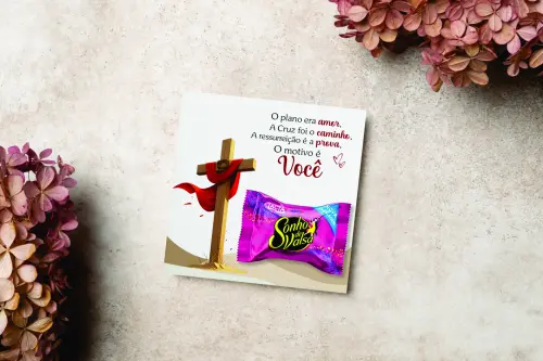 Arquivo Digital Card Bombom + Lapela Jesus