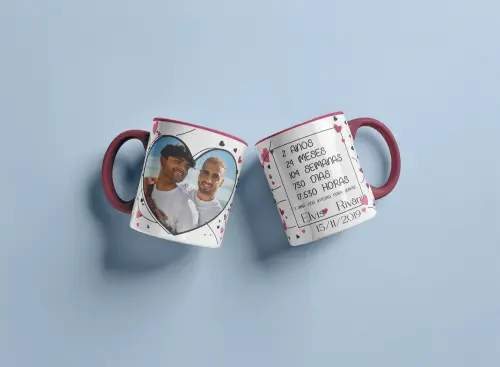 Arquivo Digital Arte para Caneca Coração Apaixonado