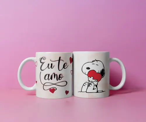 Arquivo Digital Caneca Eu Te Amo Snoopy